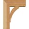 Ekena Millwork Thorton Block Rough Sawn Bracket w/ Offset Brace, Western Red Cedar, 6"W x 14"D x 18"H BKT0604X14X18THR05RWR - alternate 2